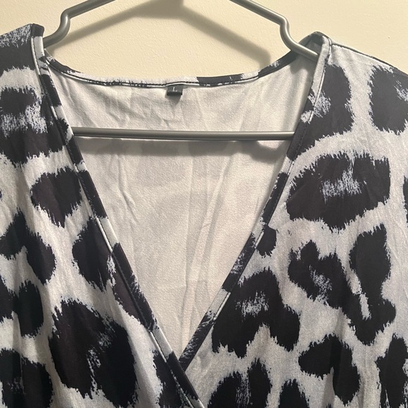 Womens Leopard Print Midi Dress sz L - Picture 11 of 13